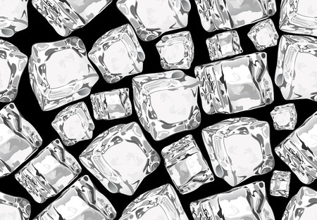 cubes of ice Seamless.のイラスト素材