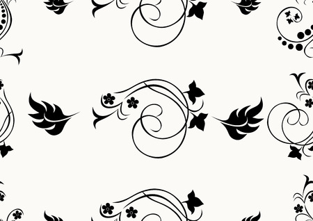 Seamless floral pattern illustration.のイラスト素材