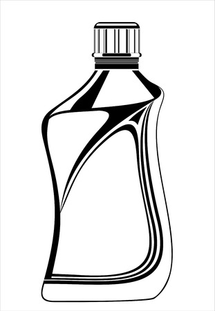 bottle isolated on a white backgroundのイラスト素材