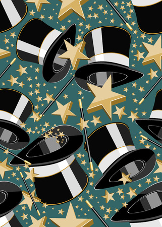 Seamless Magic Patternのイラスト素材