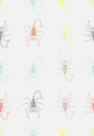 scorpion seamlessのイラスト素材