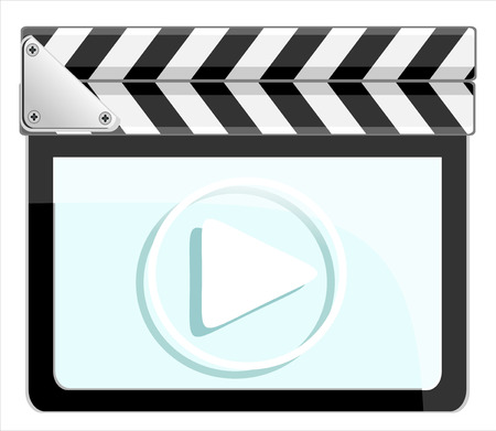 Vector player interface.Clapper boardのイラスト素材