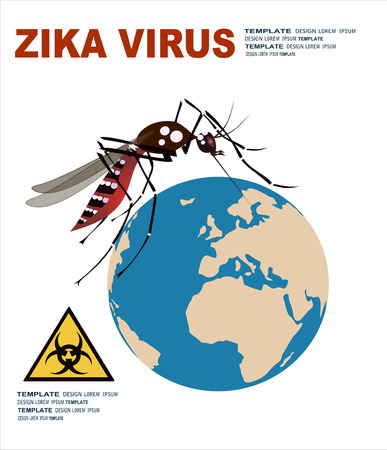 zika virus, research, mosquitoのイラスト素材