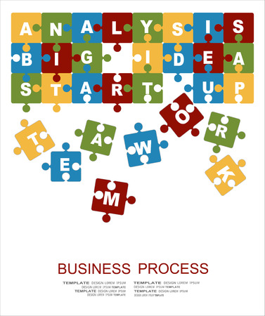 Flat design illustration concepts for business process. Concepts for web banner and promotional material.のイラスト素材