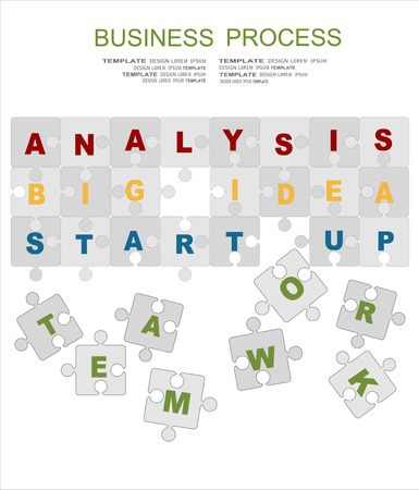 Flat design illustration concepts for business process. Concepts for web banner and promotional material.のイラスト素材