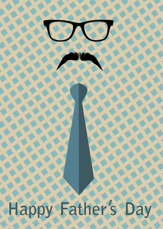 Father's Day Poster. Vector Illustration.のイラスト素材
