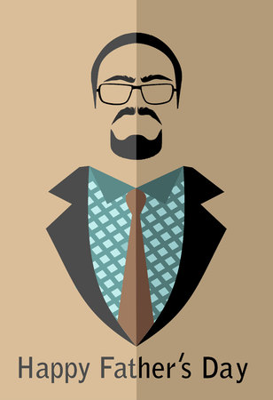 Father's Day Poster. Vector Illustration.のイラスト素材