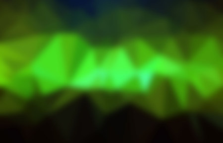 illustration on blurry green abstract background.