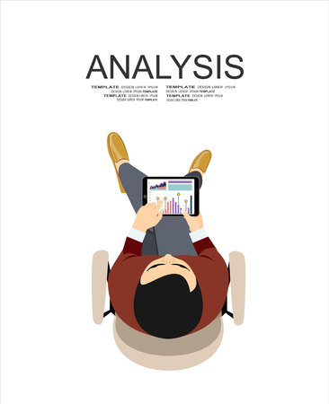 Flat design illustration concepts for business analysis and planning, financial strategy, consulting, project management and development. Concept to building successful businessのイラスト素材