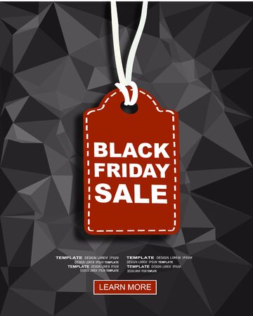 Black Friday sale inscription design template. Black Friday banner. Vector illustrationのイラスト素材