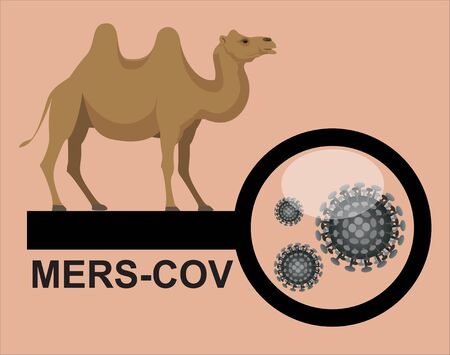 Middle East respiratory syndrome coronavirus (MERS-Covのイラスト素材
