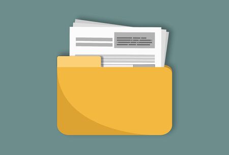 Folder icon. Vector illustrationのイラスト素材