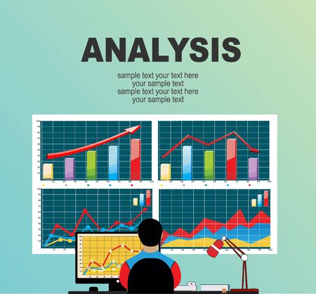 Flat design illustration concepts for business analysis and planning, financial strategy, consulting, project management and development. Concept to building successful businessのイラスト素材