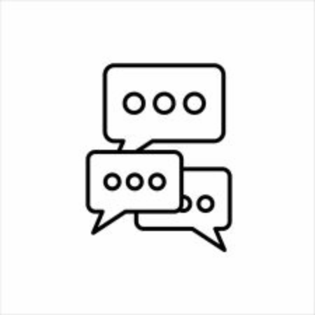 Outline Chat Iconのイラスト素材