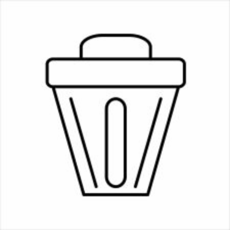 Outline trash iconのイラスト素材