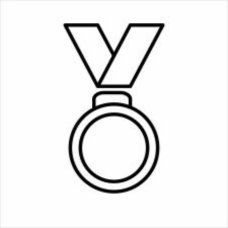 Medal Icon in trendy flat style.Vector illustrationのイラスト素材