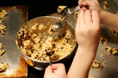 Making Cookiesの写真素材