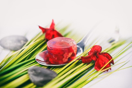 Molecular food nicely preparedの写真素材