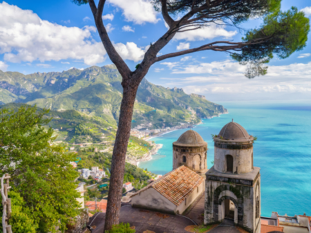 The Amalfi coast in Italyの写真素材