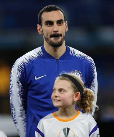 LONDON, ENGLAND - MARCH 7 2019: Davide Zappacosta of Chelsea during the Europa League match between Chelsea and Dynamo Kyiv at Stamford Bridge.のeditorial素材