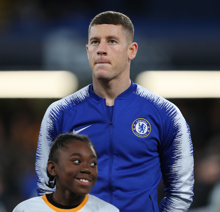 LONDON, ENGLAND - MARCH 7 2019: Ross Barkley of Chelsea during the Europa League match between Chelsea and Dynamo Kyiv at Stamford Bridge.のeditorial素材