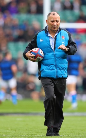 LONDON, ENGLAND - MARCH 09 2019: Eddie Jones Head coach of England during the Guinness Six Nations match between England and Italy at Twickenham Stadiumのeditorial素材