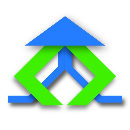 Modern Asian Style Fighting Logo Concept Designのイラスト素材