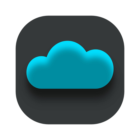 Blue Cloud App Icon Design Ideaのイラスト素材