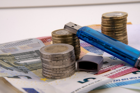 valuable data for moneyの写真素材