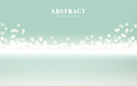 Aquamarine bokeh background, glitter defocused wallpaper for design usesのイラスト素材