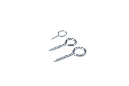 Set of ring head screw, isolated on white backgroundの写真素材