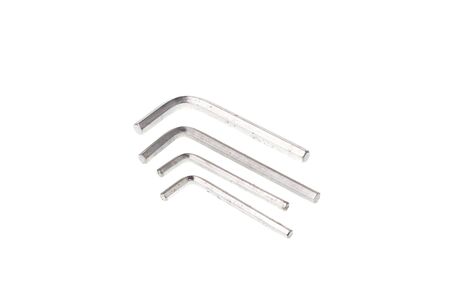 Set of allen keys, isolated on white background