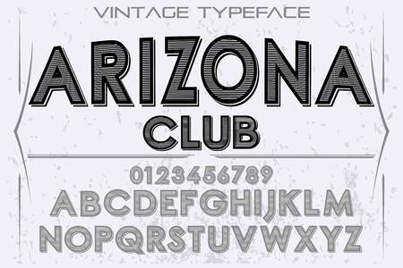 Font alphabet script typeface handcrafted handwritten vector label design.のイラスト素材
