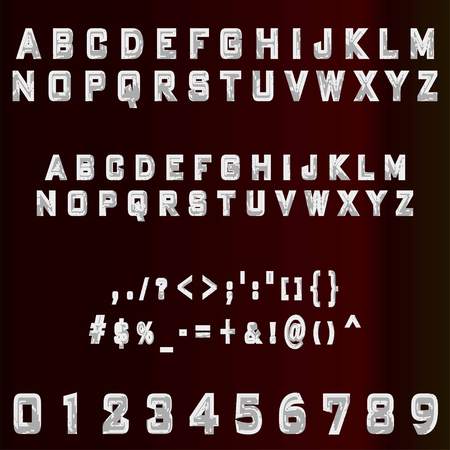 Handwritten handcrafted font vector script alphabetのイラスト素材