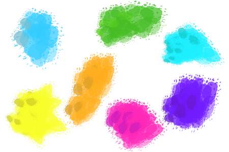 watercolor with inkのイラスト素材