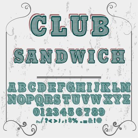 handwritten handcrafted font vector script alphabetのイラスト素材