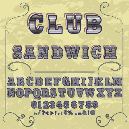 handwritten handcrafted font vector script alphabetのイラスト素材