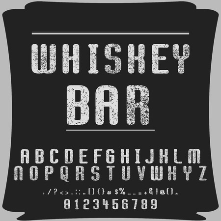Handwritten handcrafted font vector script alphabetのイラスト素材