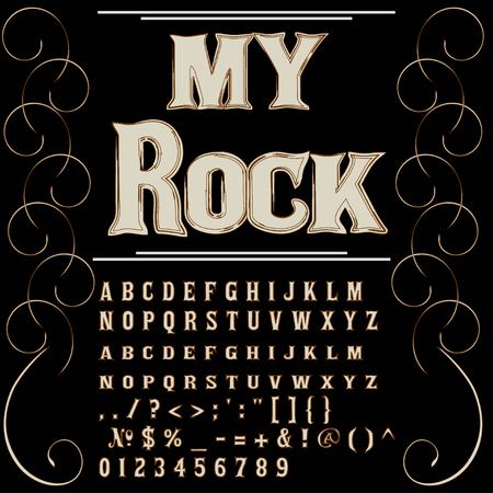 Handwritten handcrafted font vector script alphabetのイラスト素材