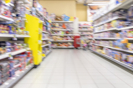 Supermarket aisleの写真素材
