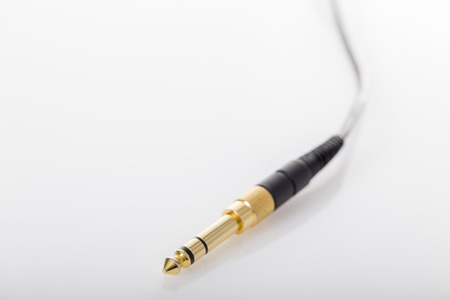 Jack cable closeupの写真素材