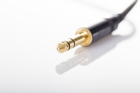 Jack cable closeupの写真素材