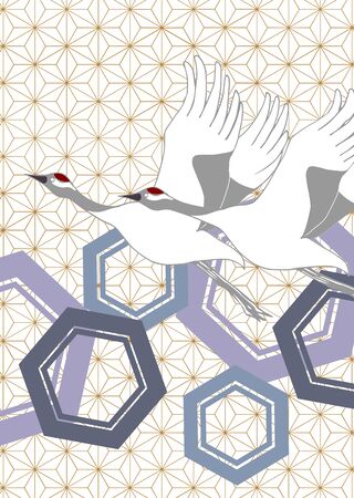 Japanese pattern cut featuring Japanese pattern son with vine motifの写真素材