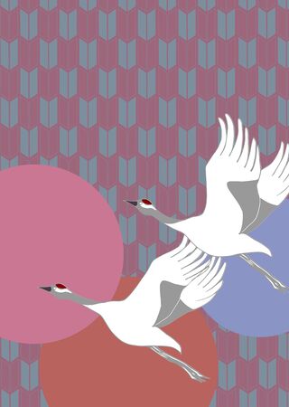 Japanese pattern cut featuring Japanese pattern son with vine motifの写真素材