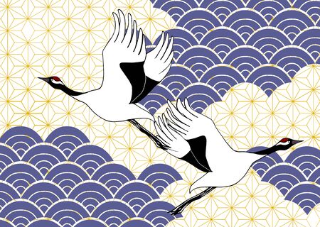 Japanese pattern cut featuring Japanese pattern son with vine motifの写真素材