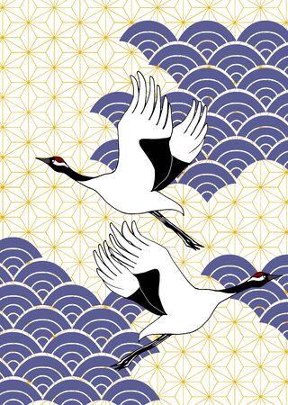 Japanese pattern cut featuring Japanese pattern son with vine motifの写真素材