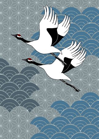 Japanese pattern cut featuring Japanese pattern son with vine motifの写真素材