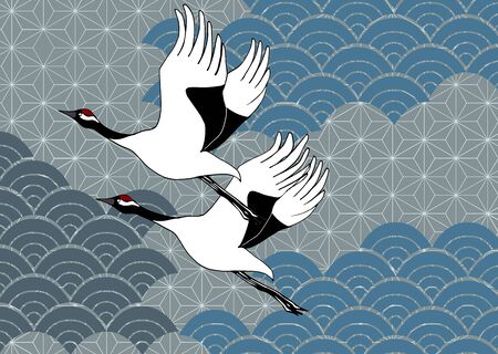 Japanese pattern cut featuring Japanese pattern son with vine motifの写真素材