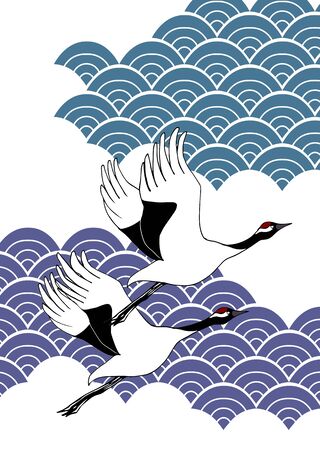 Japanese pattern cut featuring Japanese pattern son with vine motifの写真素材