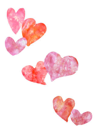 Background material designed with heartの写真素材